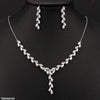Teardrop Zircon Necklace Set