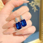 Luxury Cushion Zircon Pendant Set