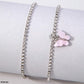 Silver Butterfly Charm Anklet