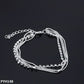 Triple Layer Rhinestone Anklet