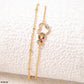 Golden Heart Charm Anklet