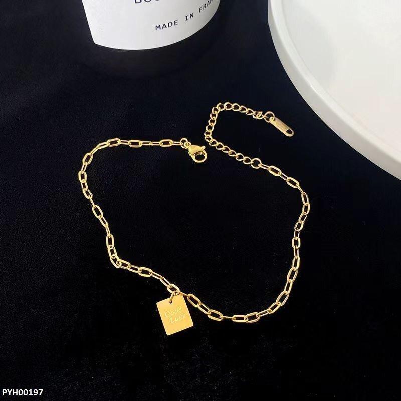 Rectangle Charm Anklet