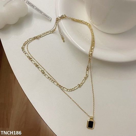 Layered Pendant Chain Necklace