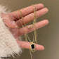 Layered Pendant Chain Necklace