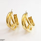 Triple Layer Hoop Earrings