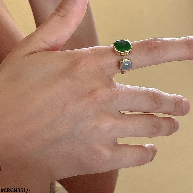 Dual Stone Adjustable Ring