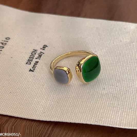 Dual Stone Adjustable Ring