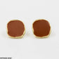 Enamel Square Stud Earrings