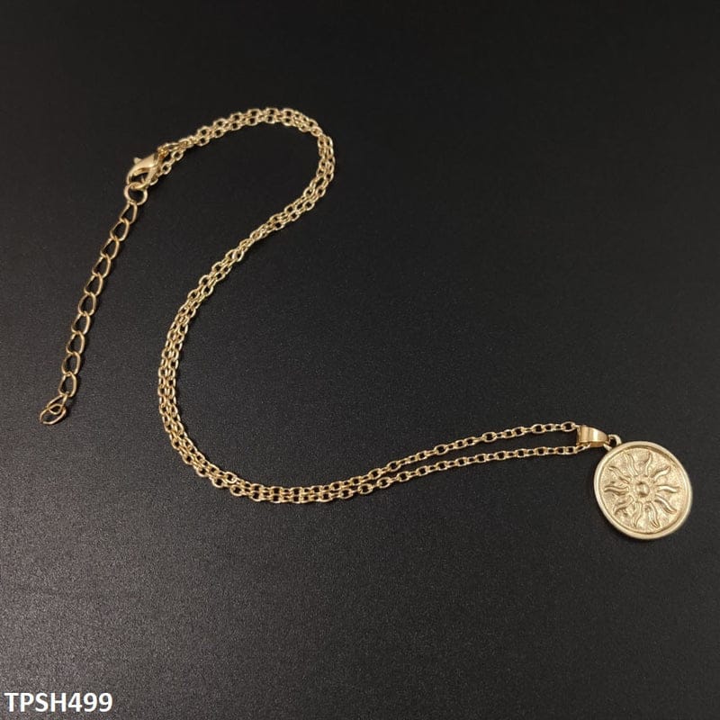 Gold Coin Pendant Necklace