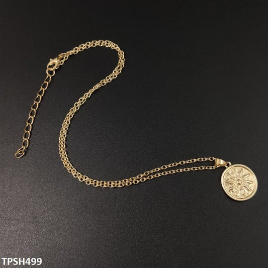 Gold Coin Pendant Necklace