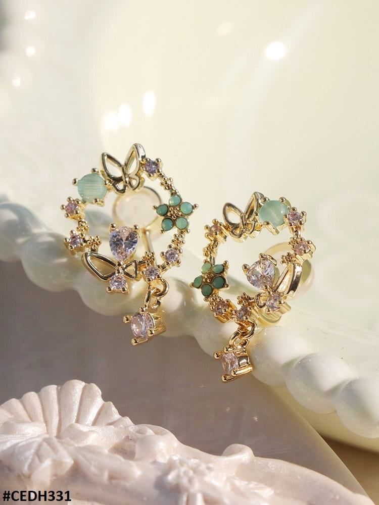 Butterfly Bloom Drop Earrings
