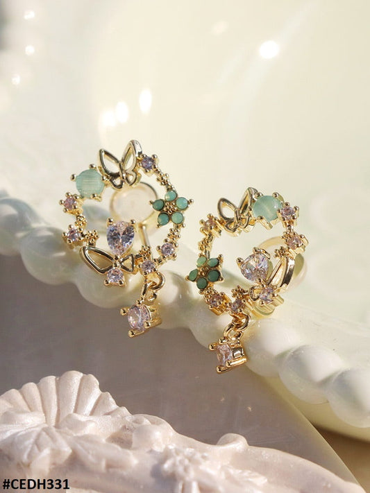 Butterfly Bloom Drop Earrings