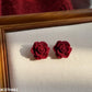 Velvet Red Rose Stud