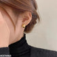 Matte Gold Dome Stud Earrings