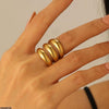 Triple Band Gold Ring