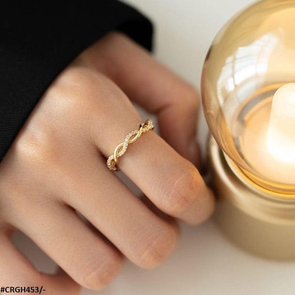 Twisted Zircon Ring