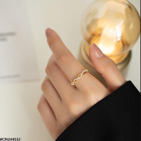 Twisted Zircon Ring