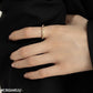 Twisted Zircon Ring