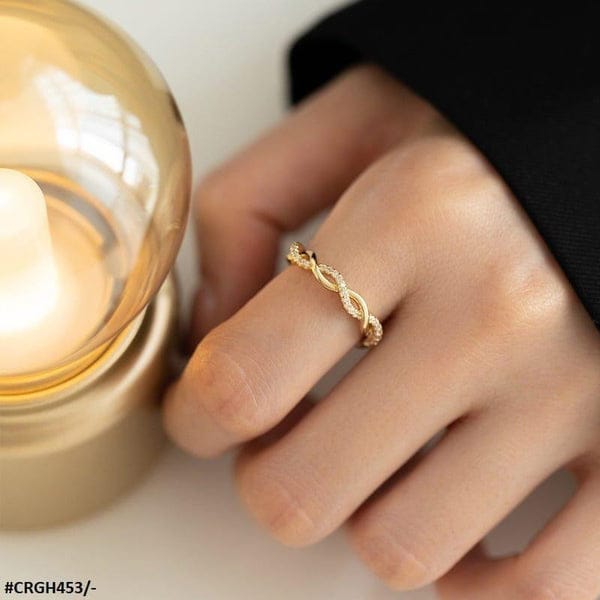 Twisted Zircon Ring