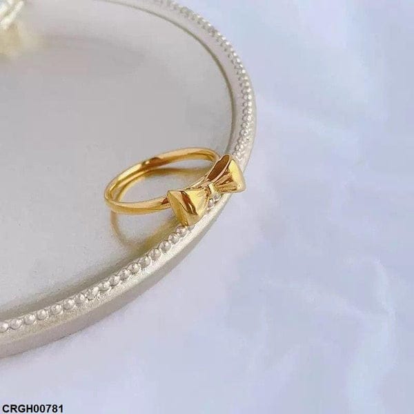 Gold Bow Ring