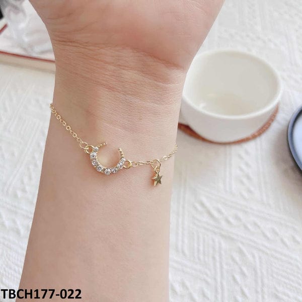 Moon & Star Hand Bracelet