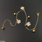 Golden Clover Charm Anklet