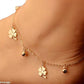 Golden Clover Charm Anklet